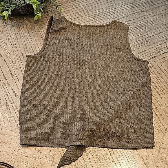Dark Green blouse tie hem size S Sanctuary - Picture 6 of 7